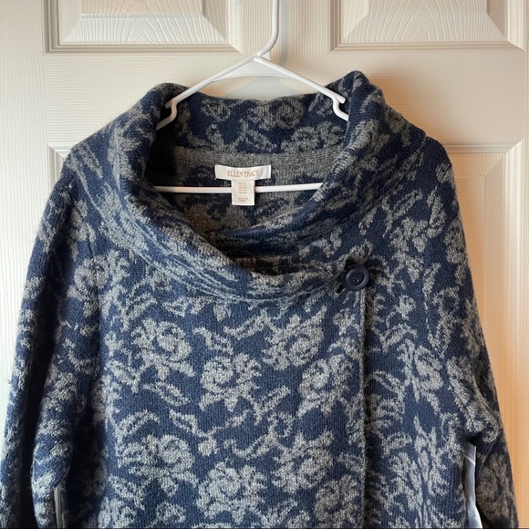 Ellen Tracy NWT Wool Blend Cardigan Wrap Sweater - Picture 4 of 10